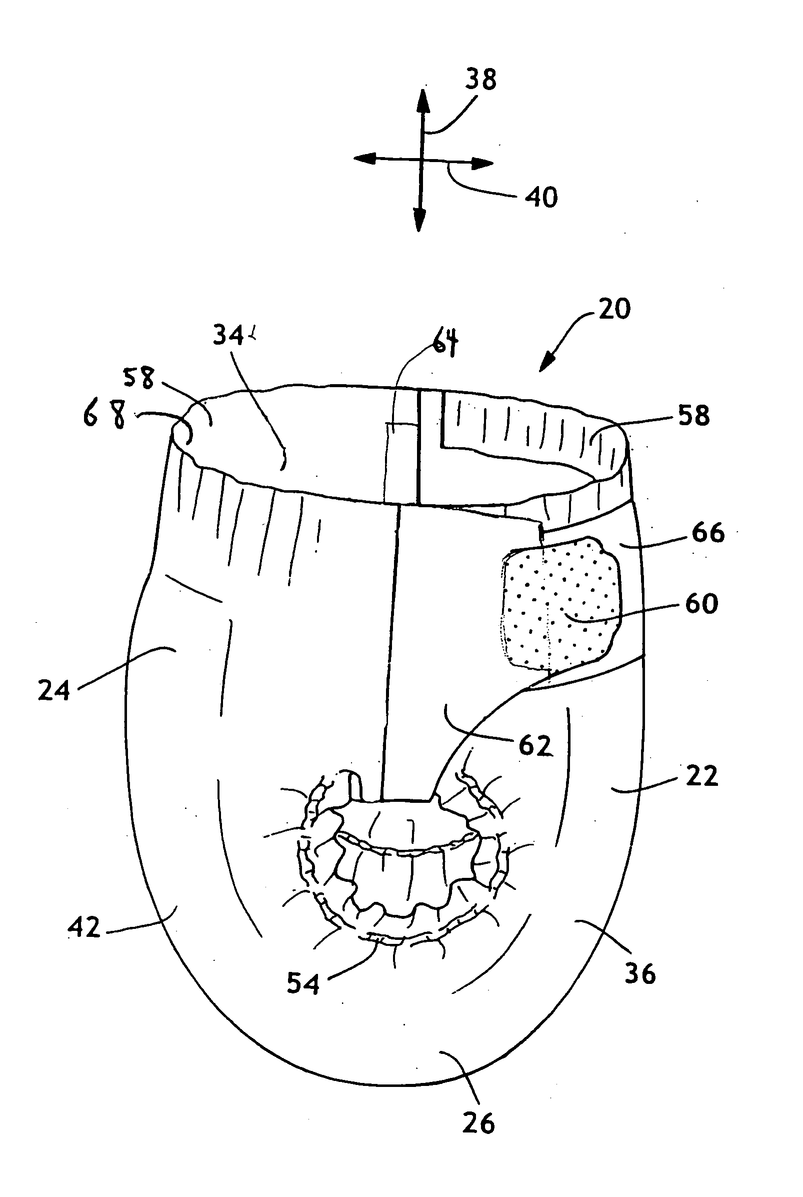 Absorbent article having improved waist feature