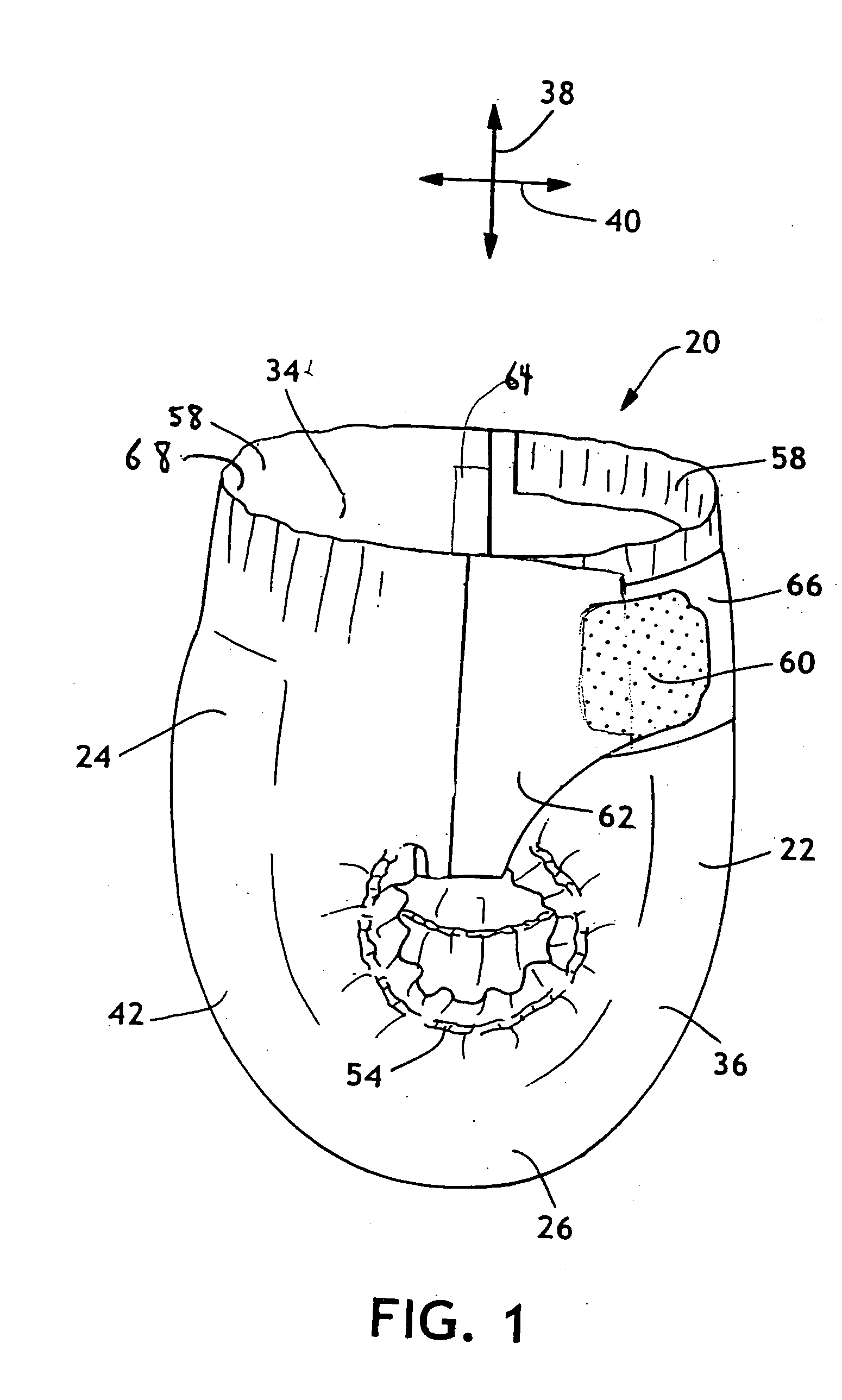 Absorbent article having improved waist feature