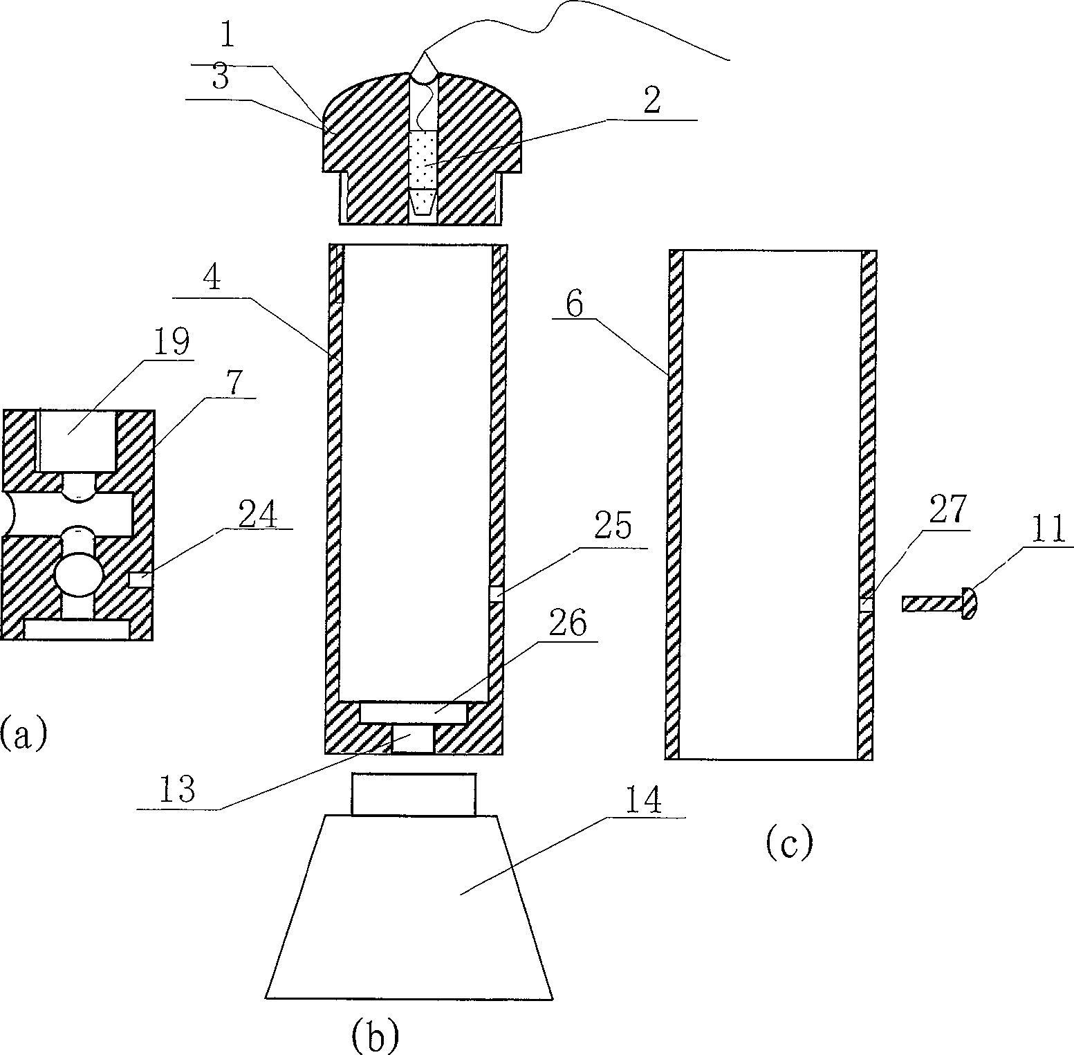 Polarization laser acupuncture pinhead