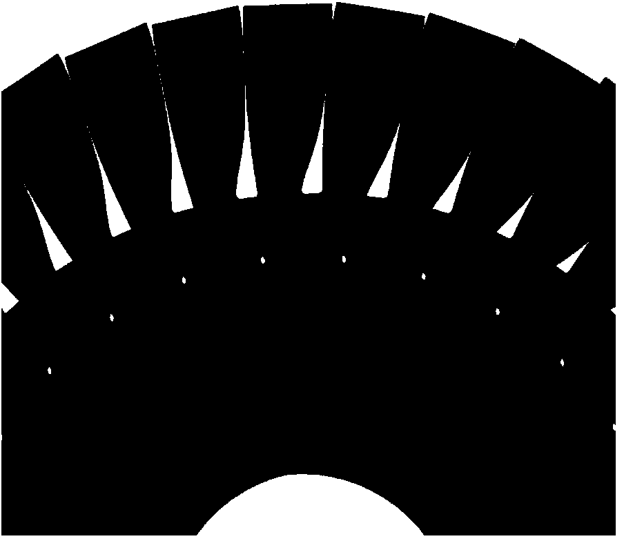 Longitudinal measurement method for blisk complex curved surface blade