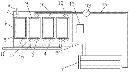 Zoning circulation heating phase change heat storage solar water heating system