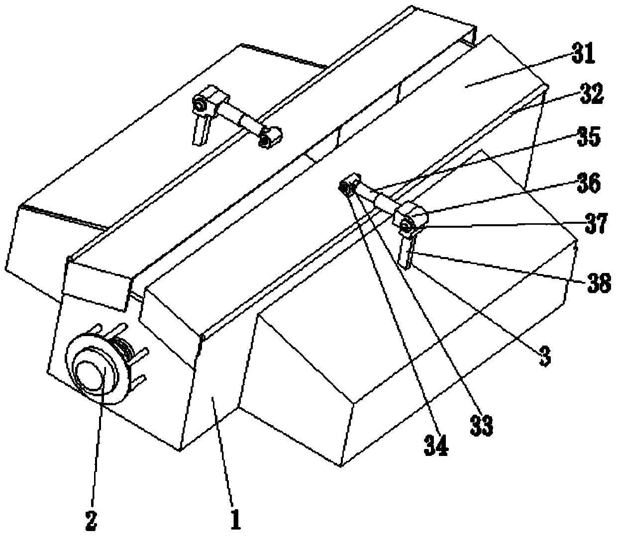 A material mixing device for roadside masonry intelligent robot