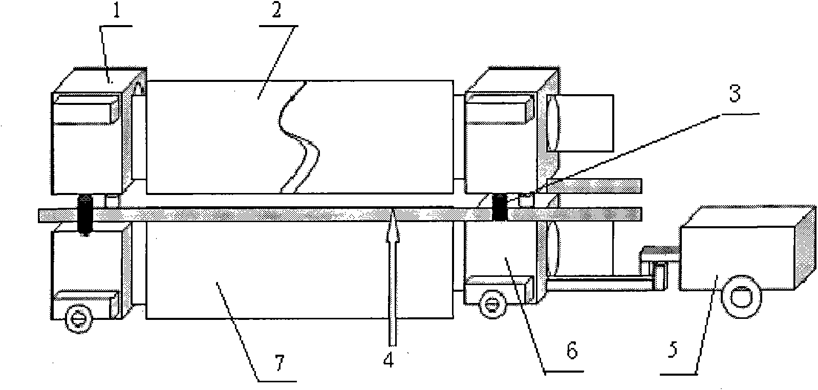 Precise rolling work roll fracture handling method