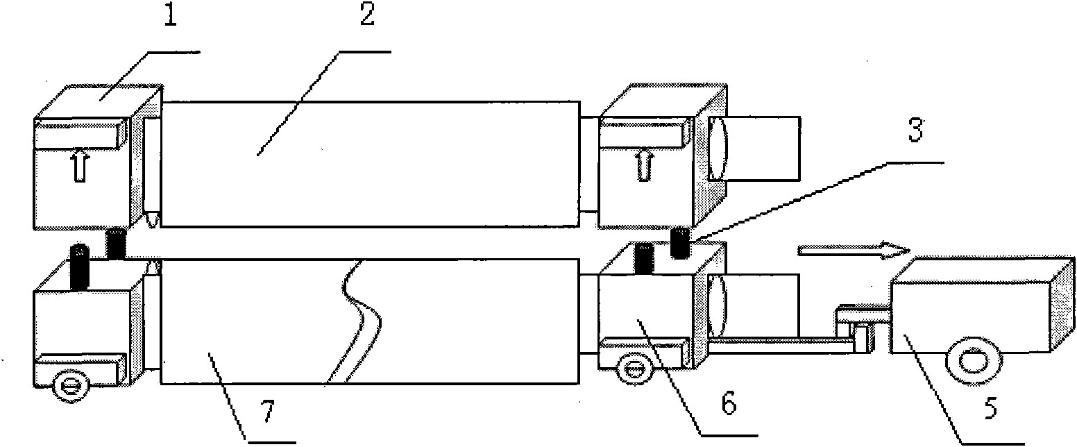 Precise rolling work roll fracture handling method