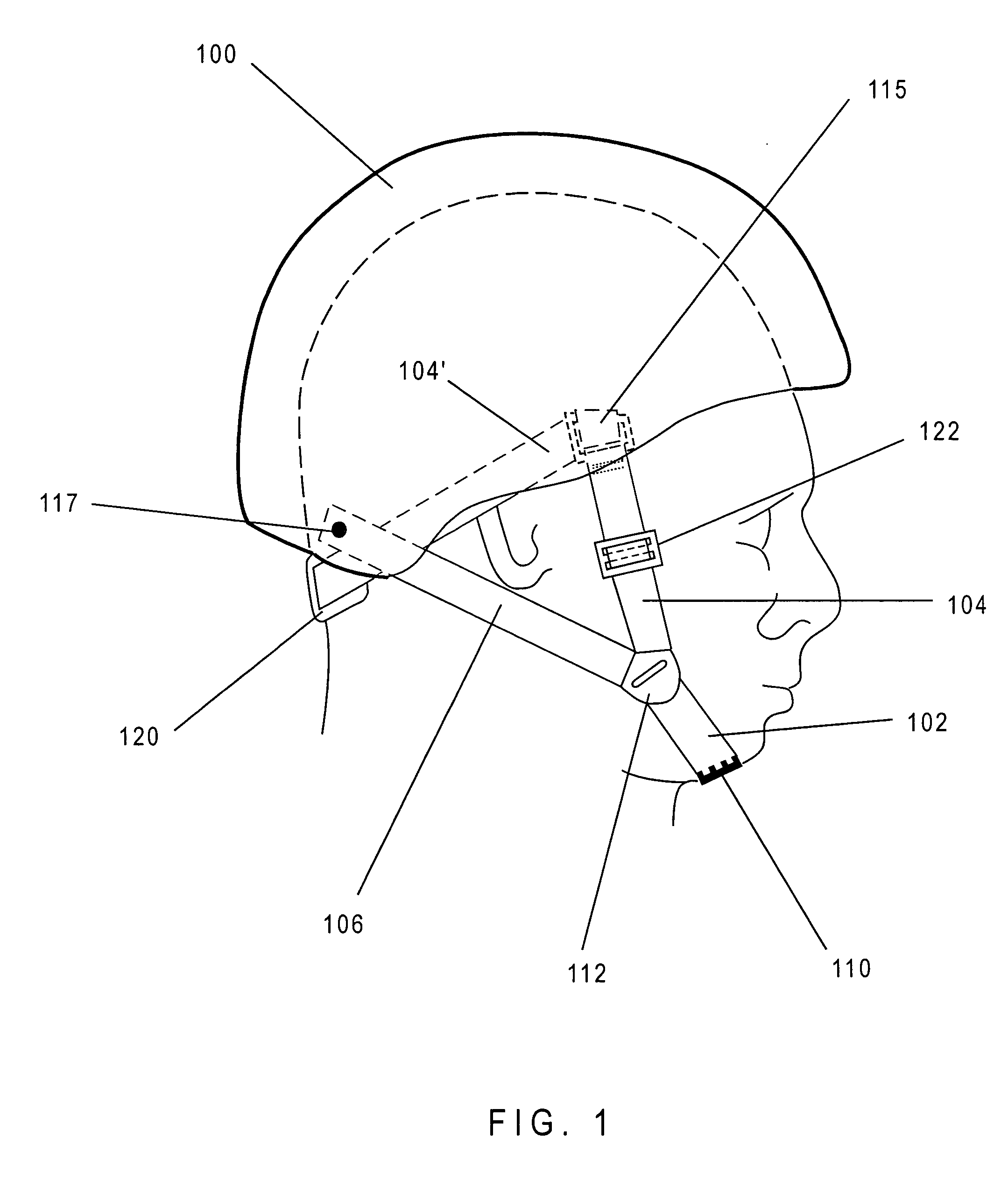 Retention system for safety helmet