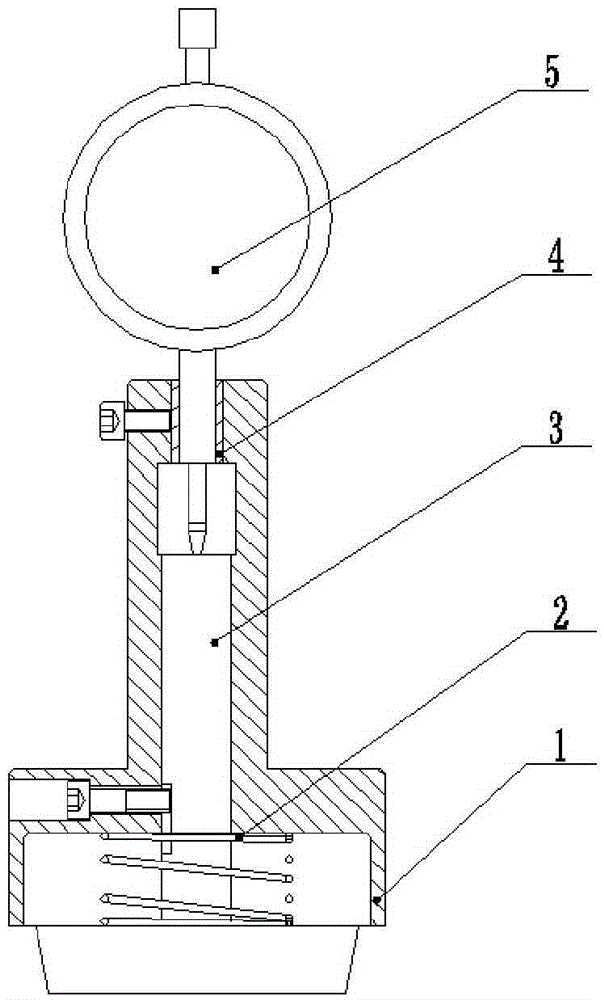 Gauge of internal conical face depth