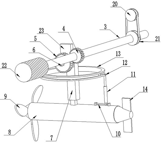 Self-unfolding hybrid energy micro power station with breeze power generation function