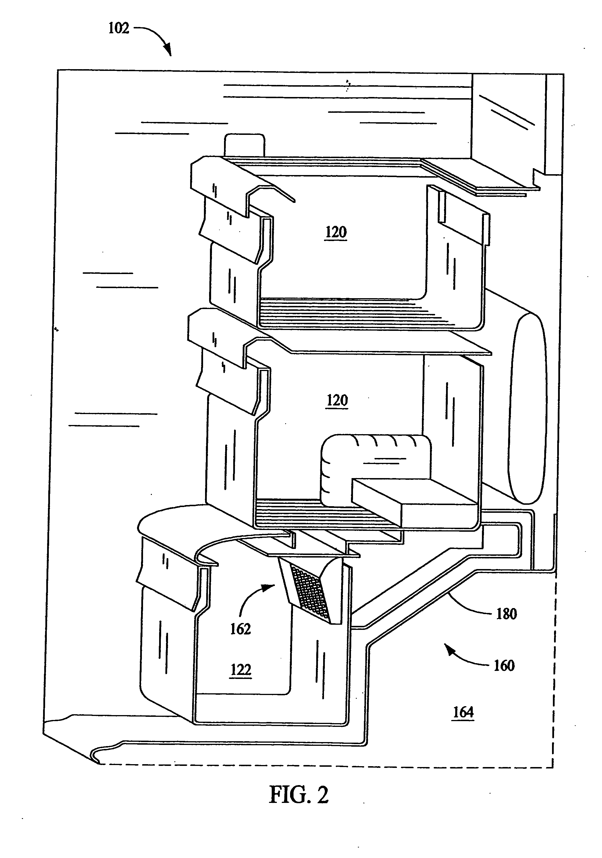 Refrigerator-electronics architecture