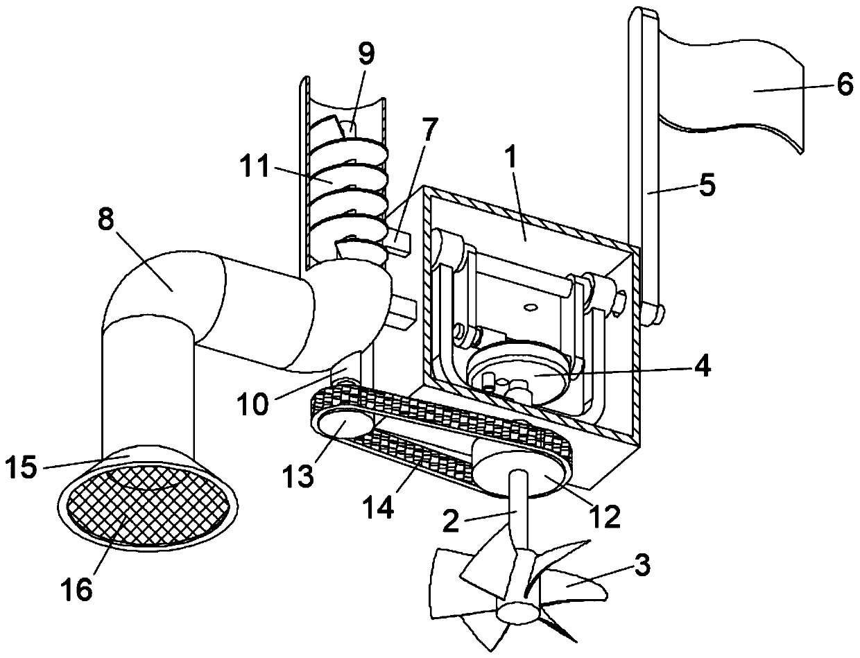 Hydraulic water pumping device with bird repelling function