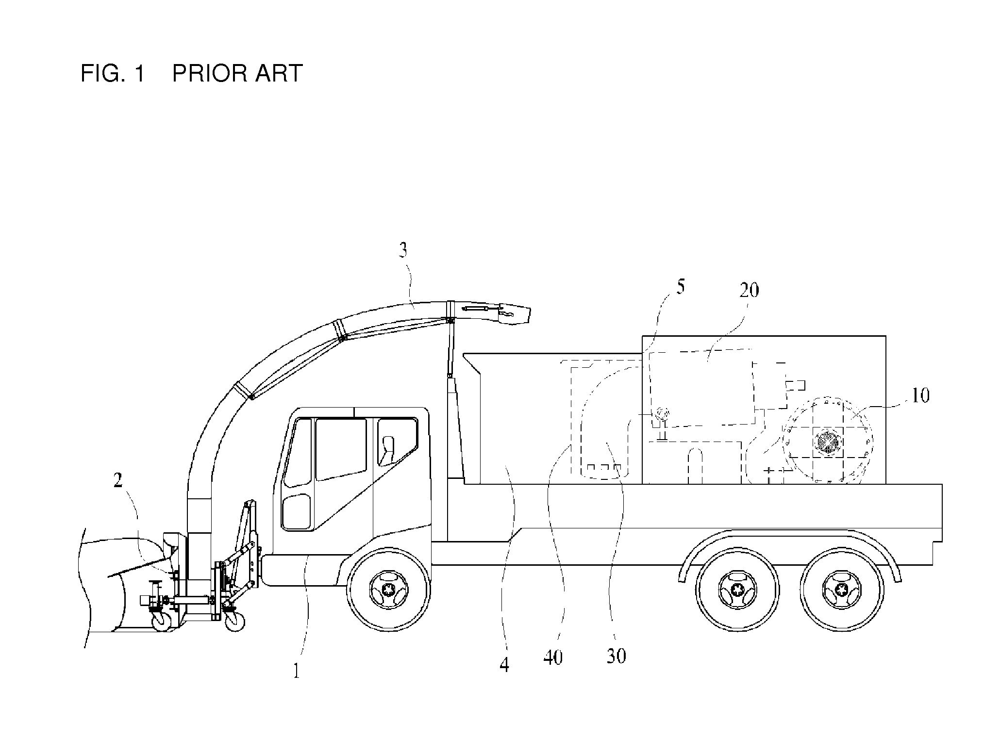 Snow melter including anti freezing snow thrower from hot air spray