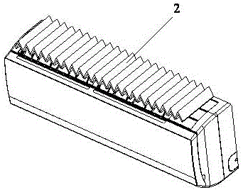 A wall-mounted air conditioner indoor unit using an air purification device