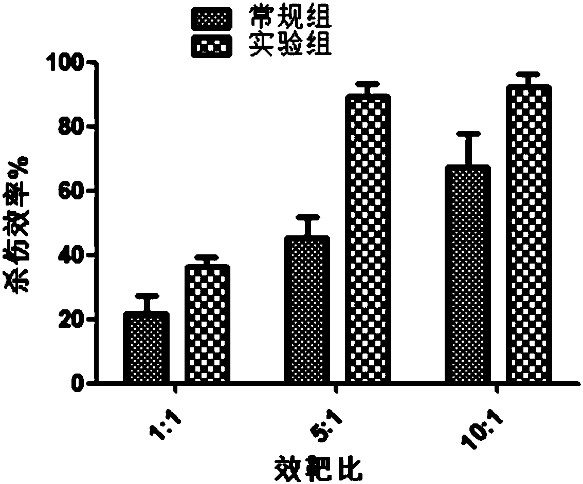 Preparation method used for high efficiency amplification of natural killer cells