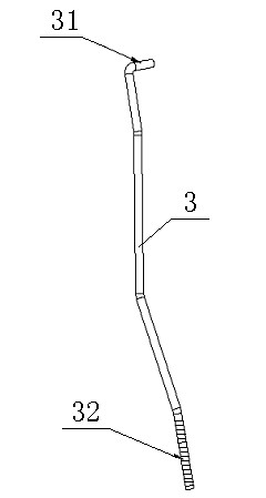 Car door lock outwardly-opening pull rod mechanism