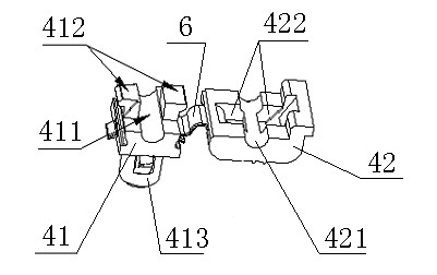 Car door lock outwardly-opening pull rod mechanism