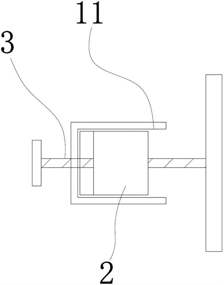 Jacking type lock catch device and experimental animal cage box