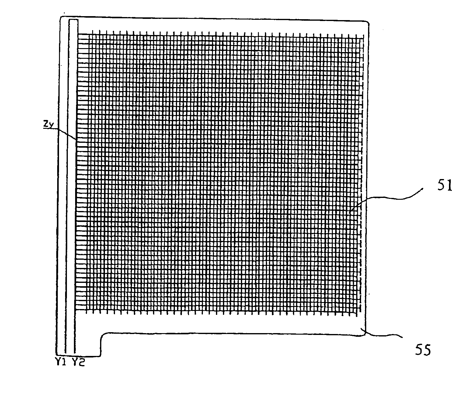 Electromagnetic induction electronic board with antenna arrayed in gridding inside