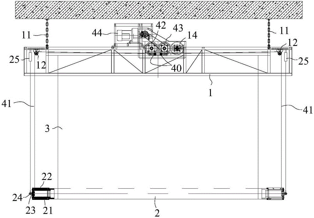 Electric roll-down projection screen