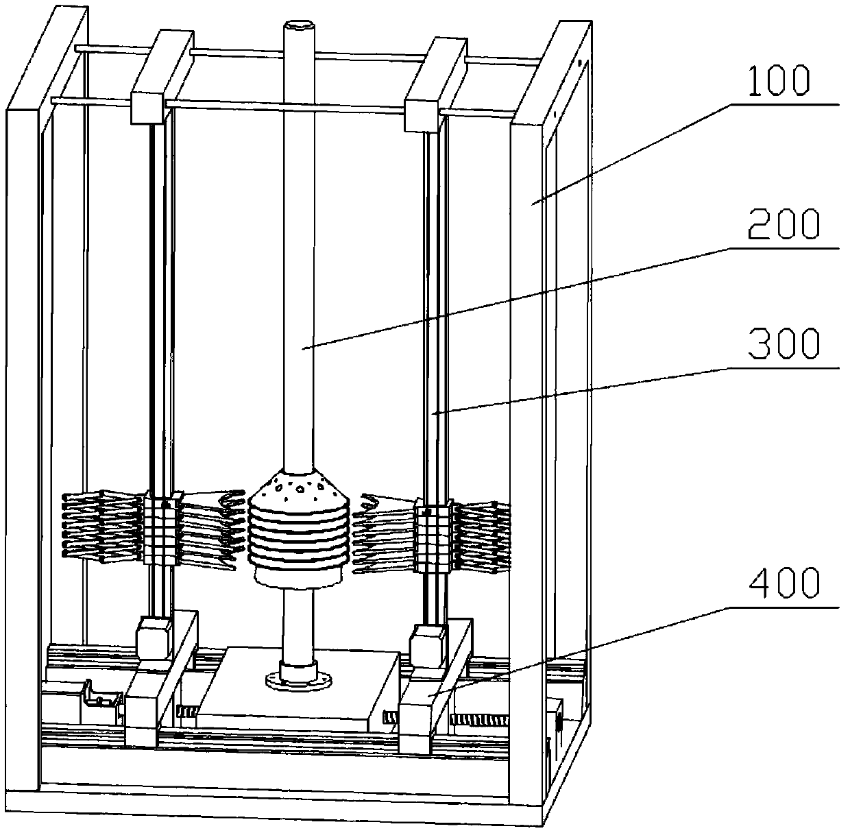 Shifting piece type separating and gathering device for centrifugal disc