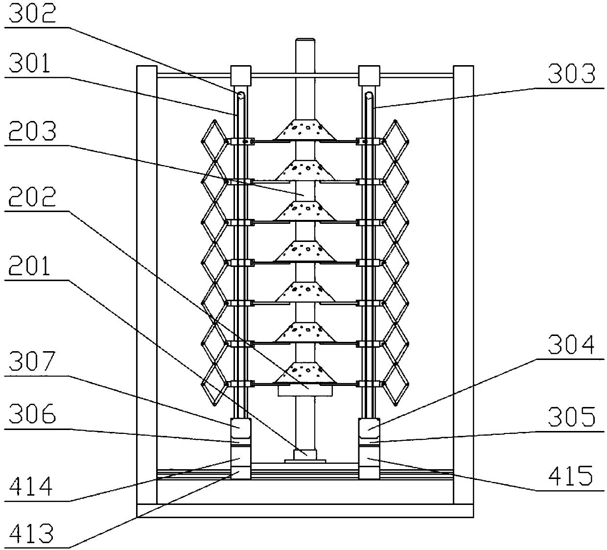 Shifting piece type separating and gathering device for centrifugal disc