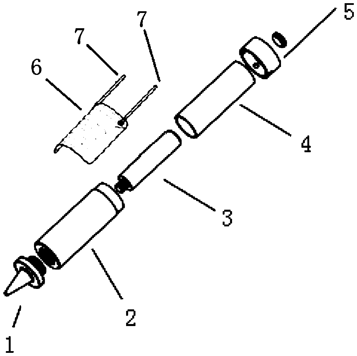 Graphene pestle needle