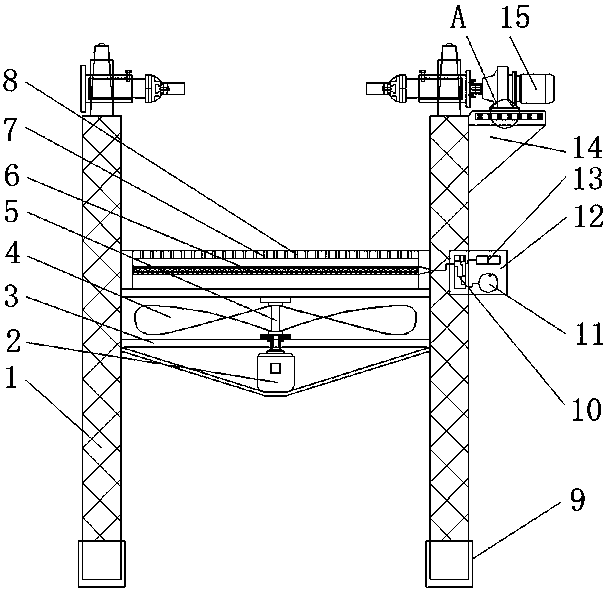 Quick drying device for artistic works and drying method of drying device