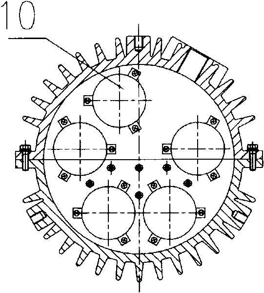 Transducer body for mines