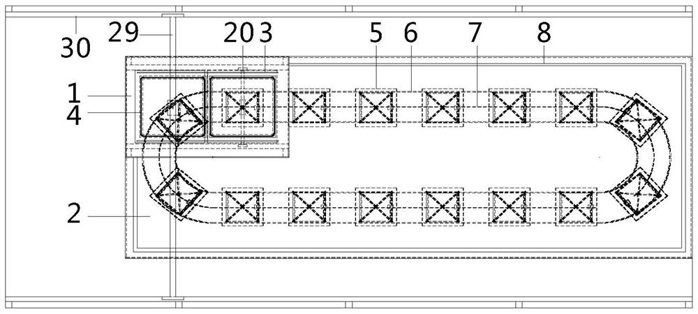 Organic solid waste dry-type biogas fermentation system using continuous feeding and discharging equipment