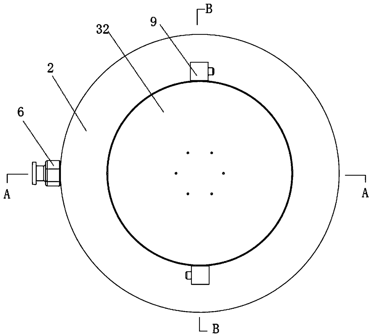 A pneumatic air flotation rotating device