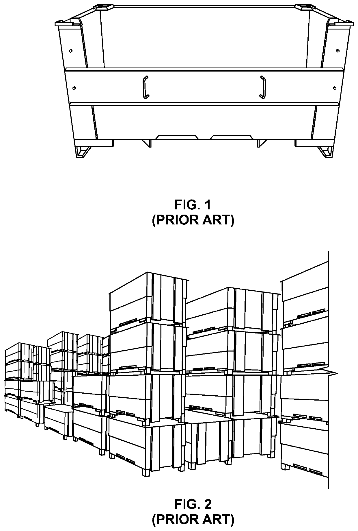 Reuseable shipping container for perishable food products