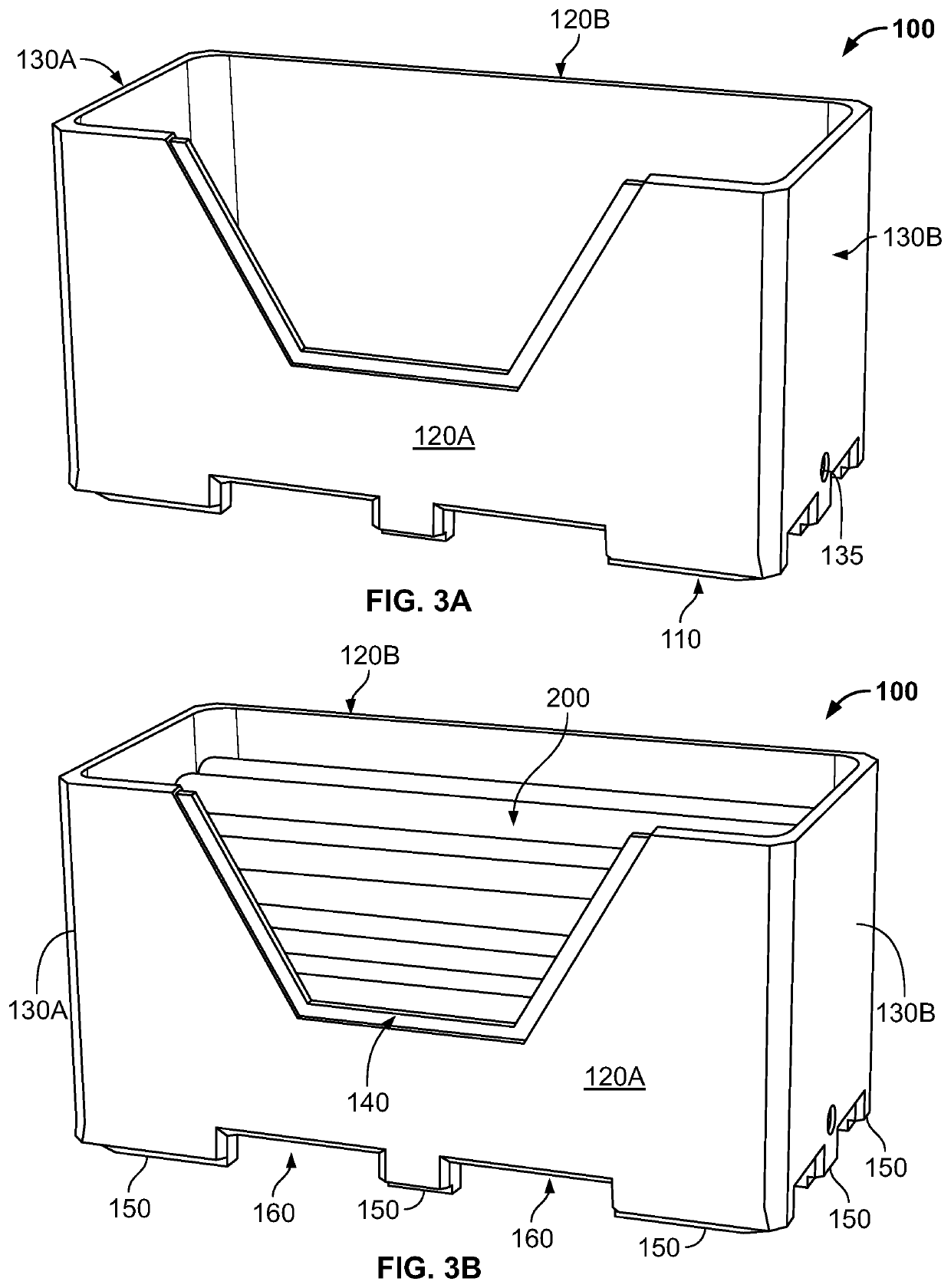 Reuseable shipping container for perishable food products