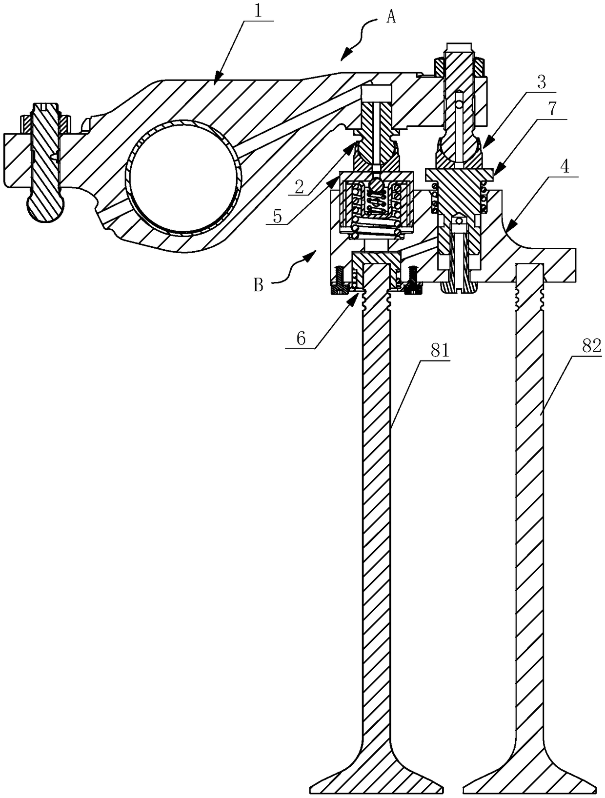 Air valve bridge assembly, in-cylinder brake system and engine