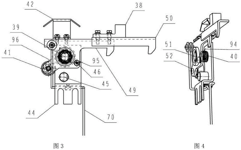 Asynchronous door knife with car door lock, elevator door operator and car door system