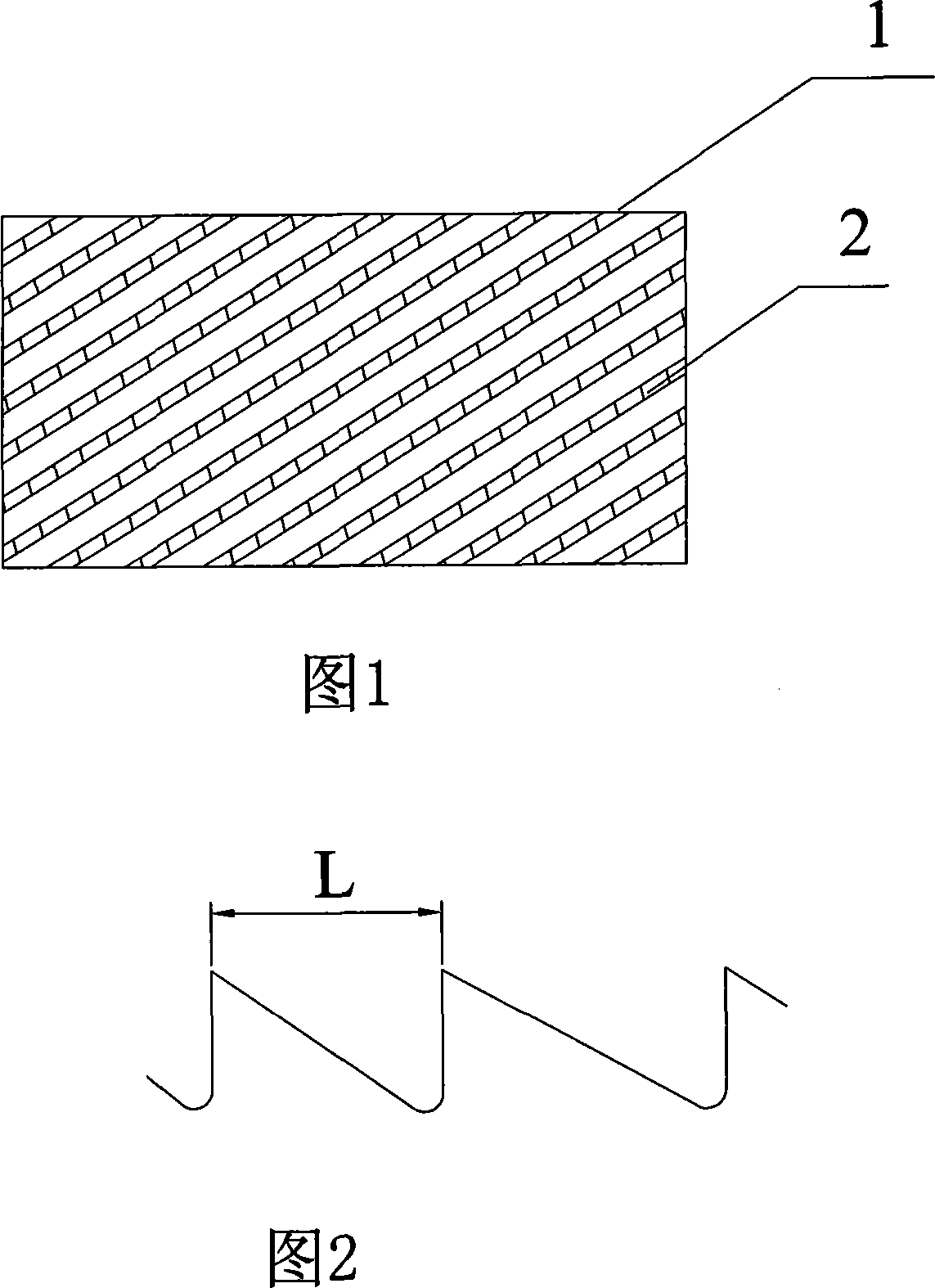 Edge peeling bearing plate for tentering boarding machine