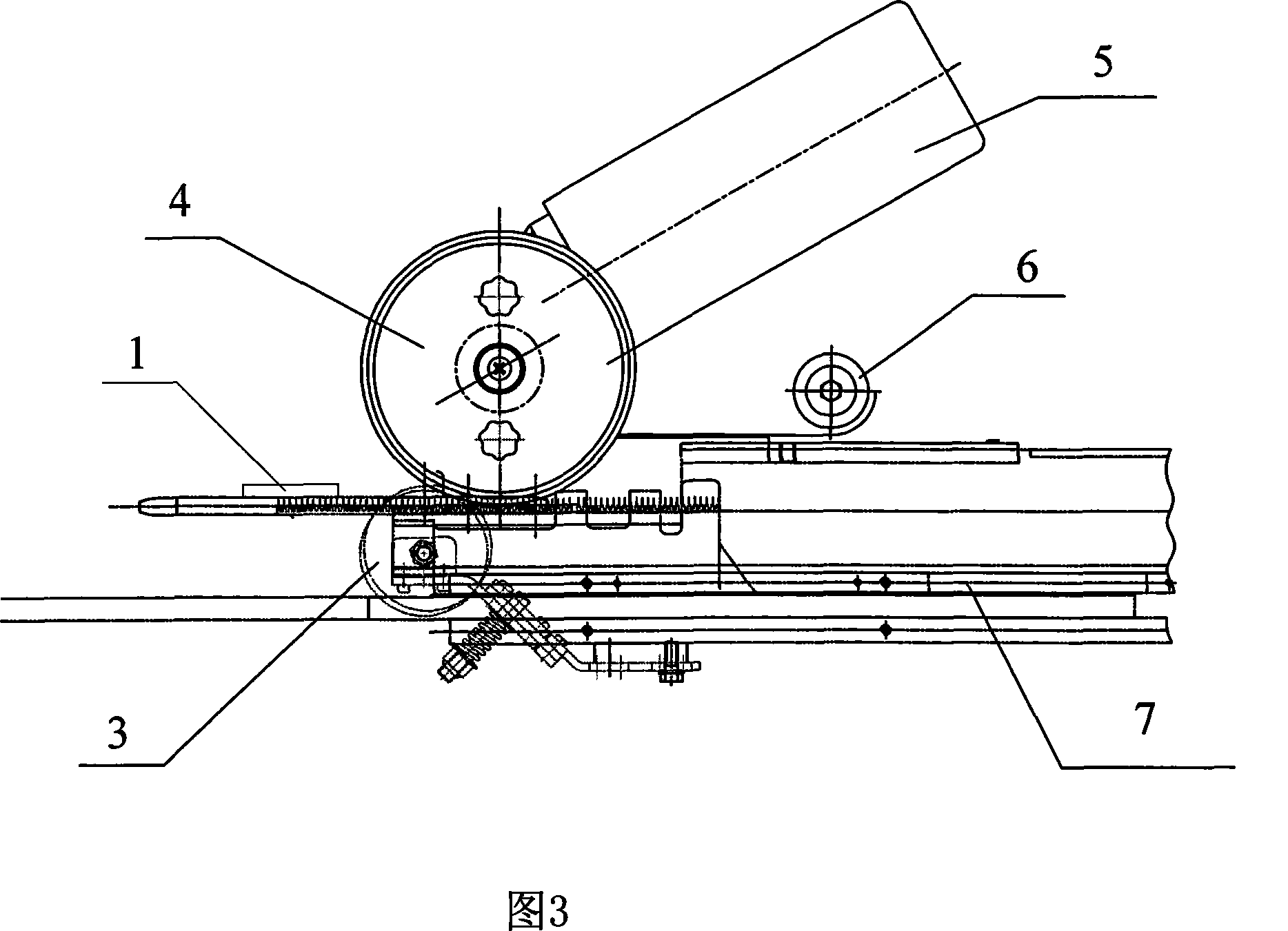 Edge peeling bearing plate for tentering boarding machine