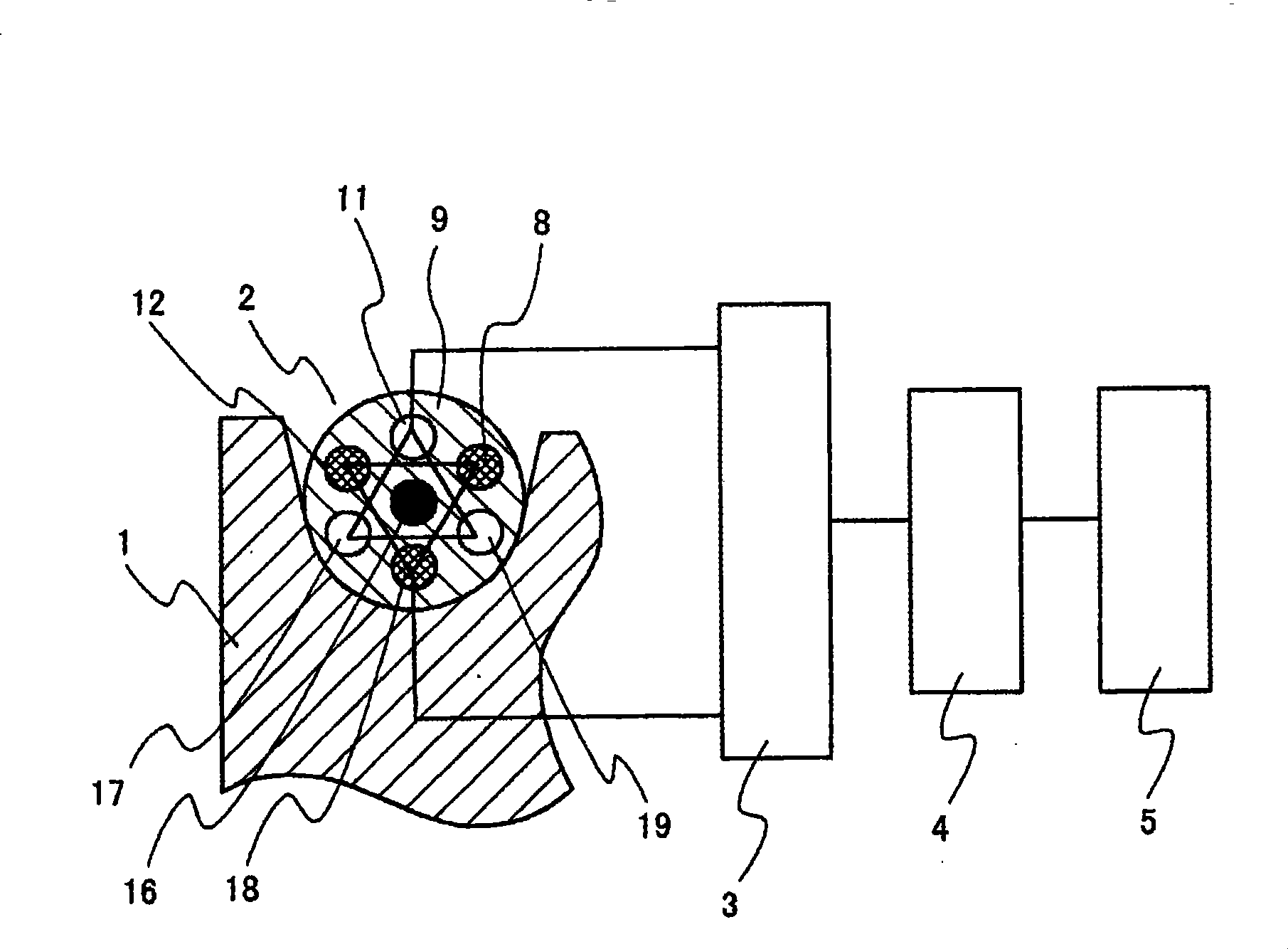 Wire rope inspection instrument for elevator