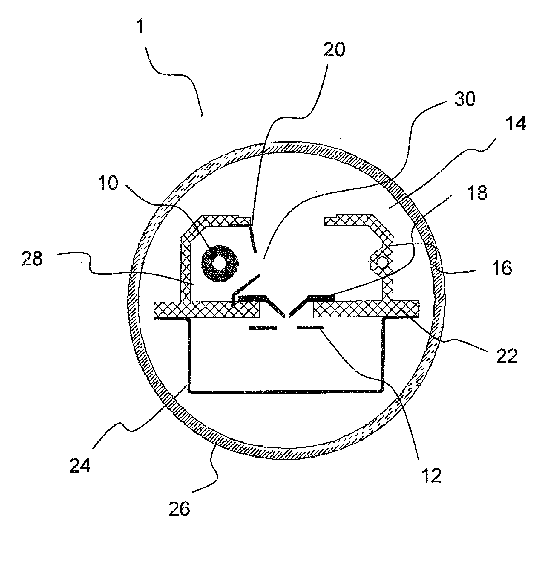 Cathode shielding for deuterium lamps