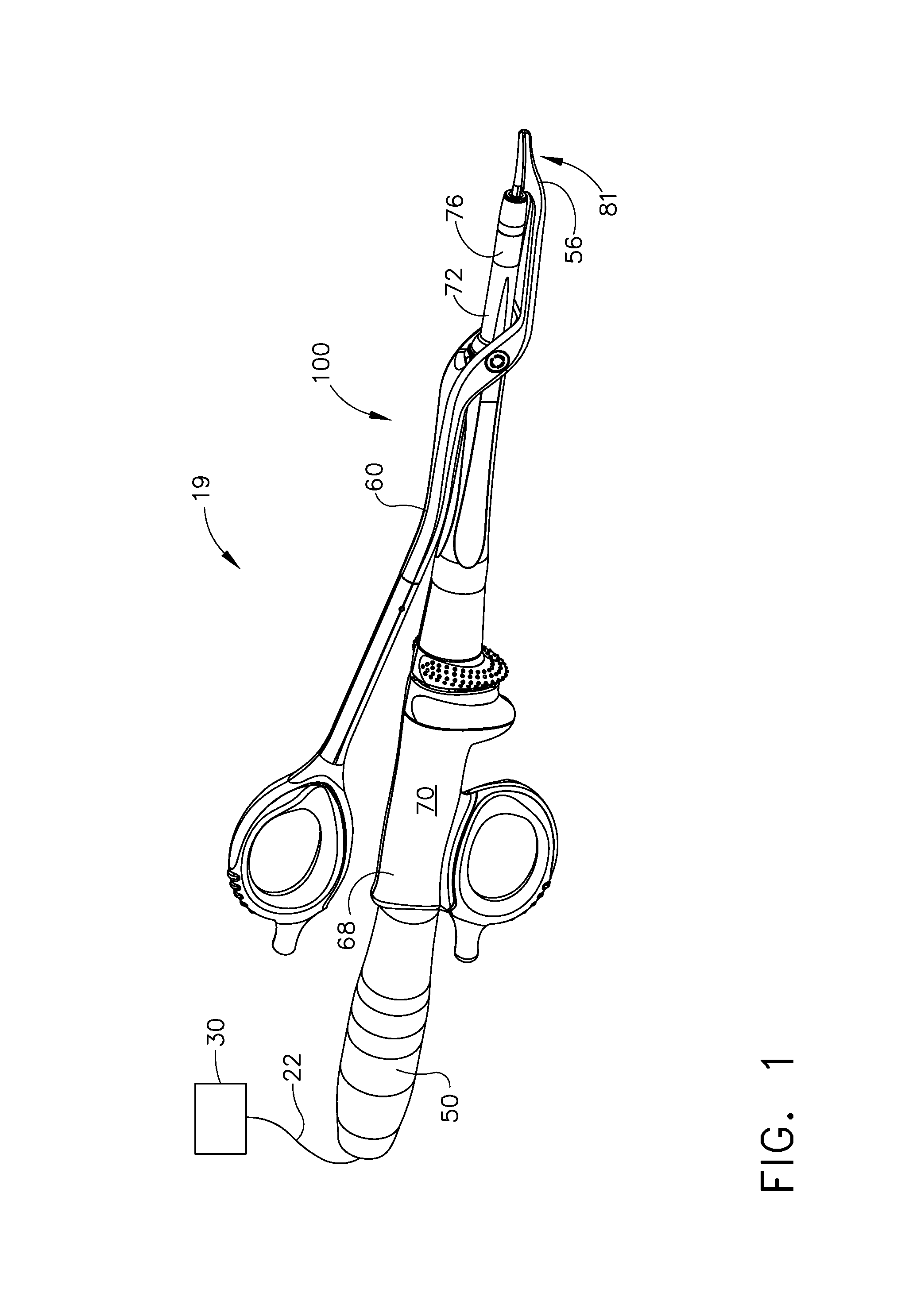 Ultrasonic device for cutting and coagulating