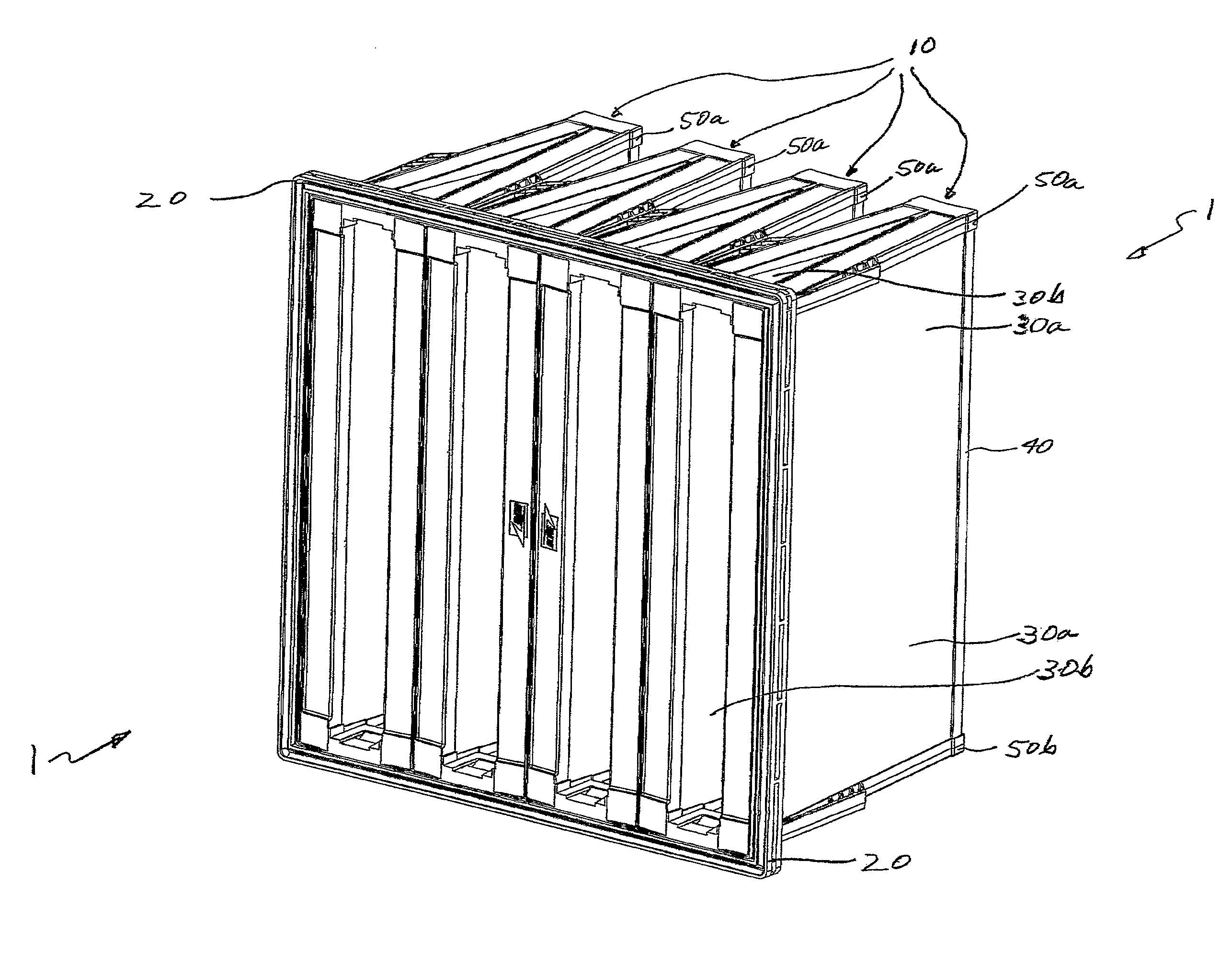 V-panel filters