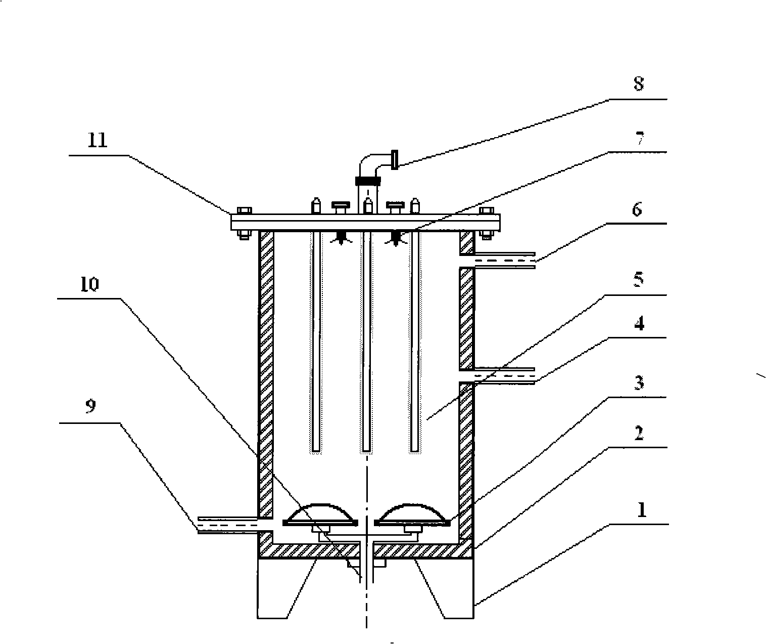 Free radical deep oxidization reactor