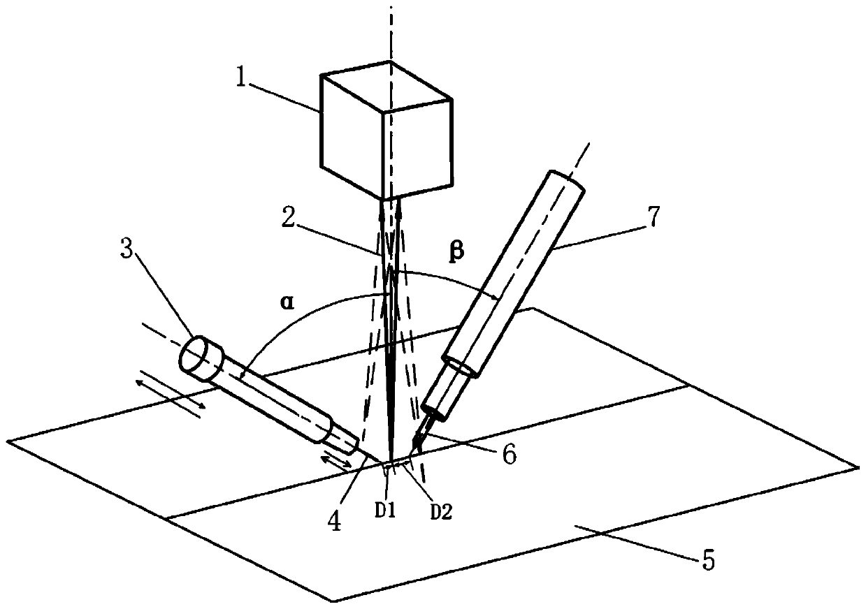 Laser scanning-vibration hot wire TIG hybrid welding method