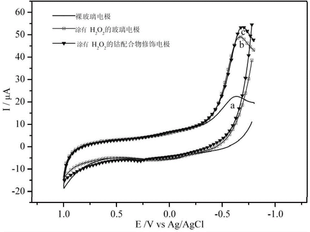 Cobalt complex having electrocatalytic activity on hydrogen peroxide