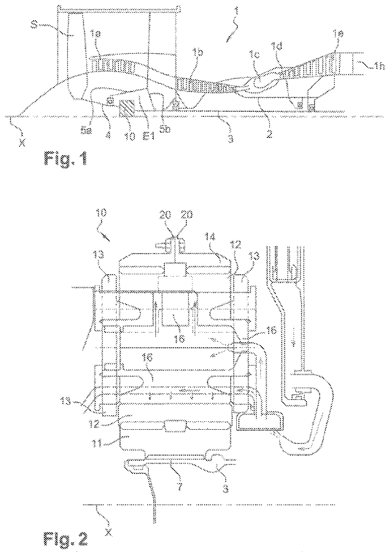 Lubricant nozzle for a planetary gear set speed reducer of a turbomachine