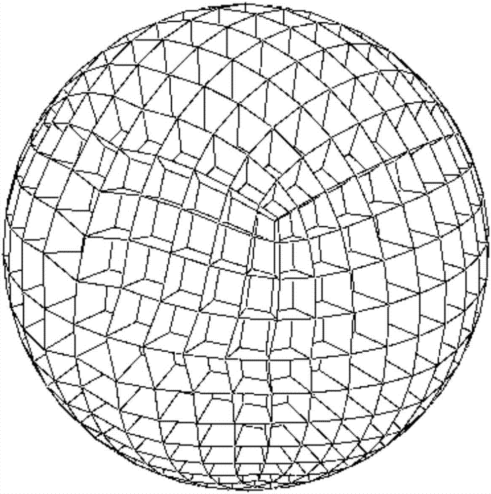 Method for establishing hail model based on interposition of cohesion between two arbitrary units