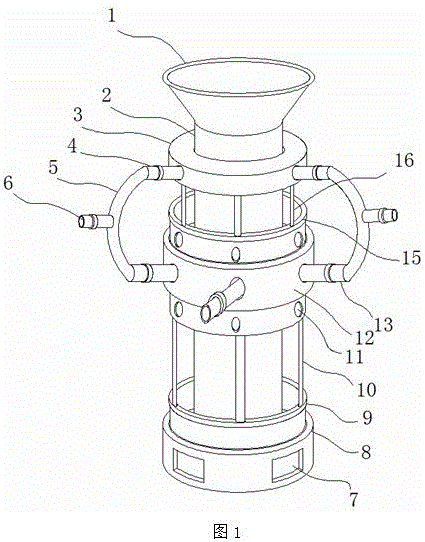 Efficient hot-blast stove for grain dryer