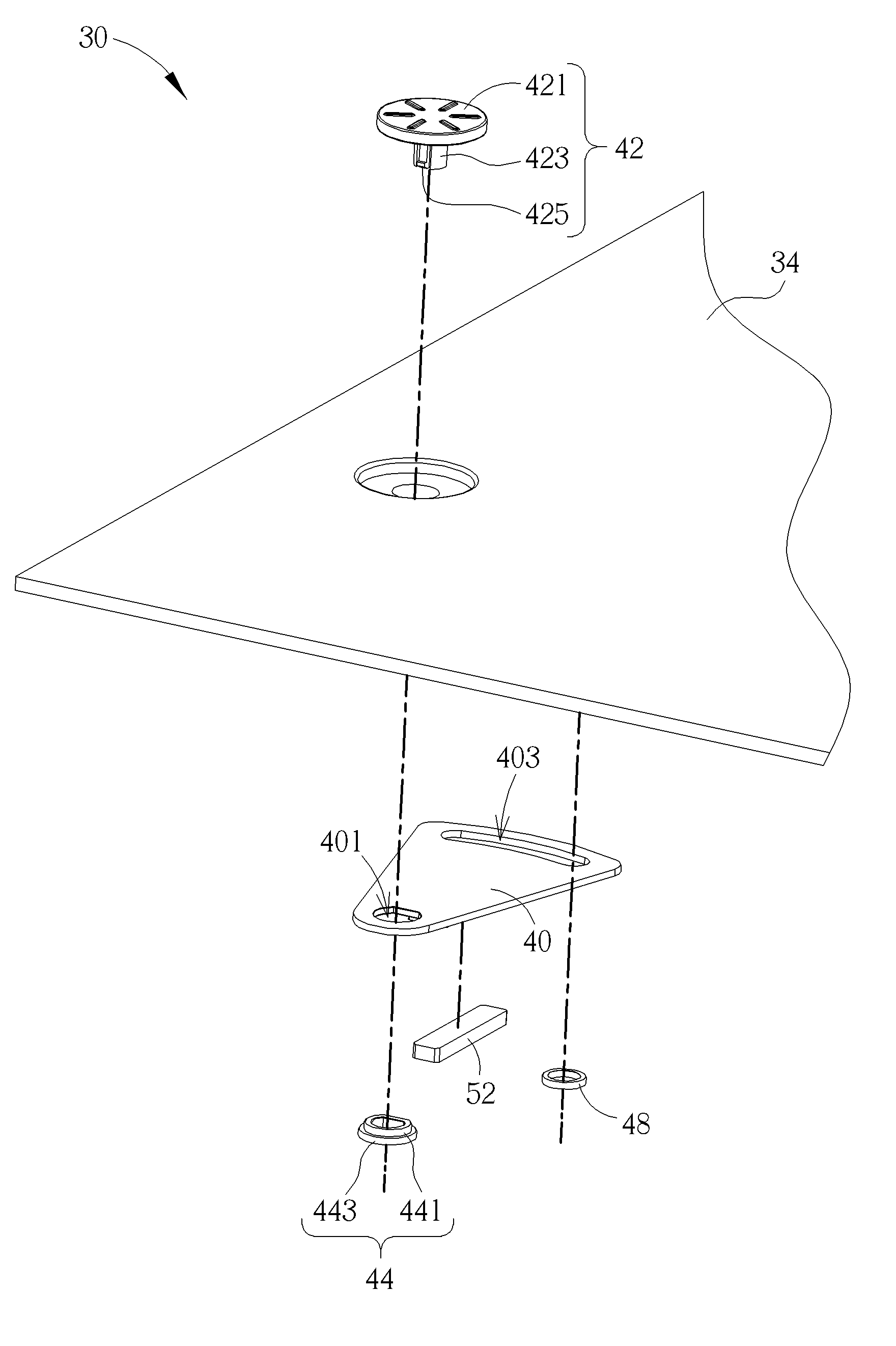 Lifting mechanism and electronic device therewith