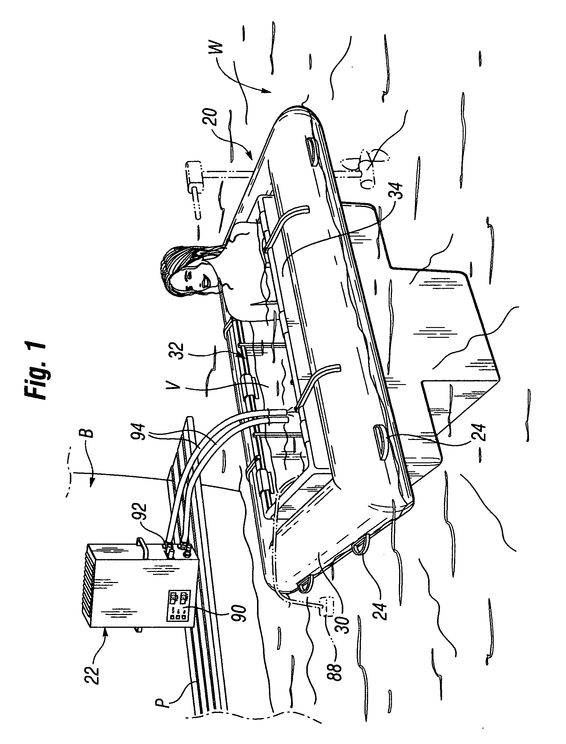 Methods of deploying a portable floating hot tub