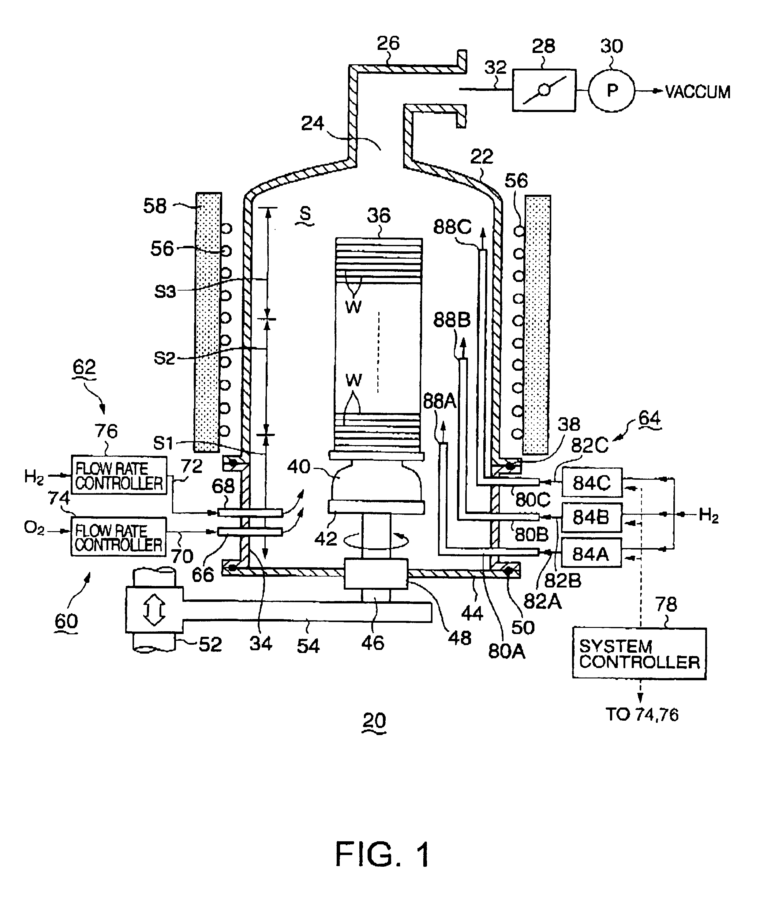 Method of oxidizing work pieces and oxidation system