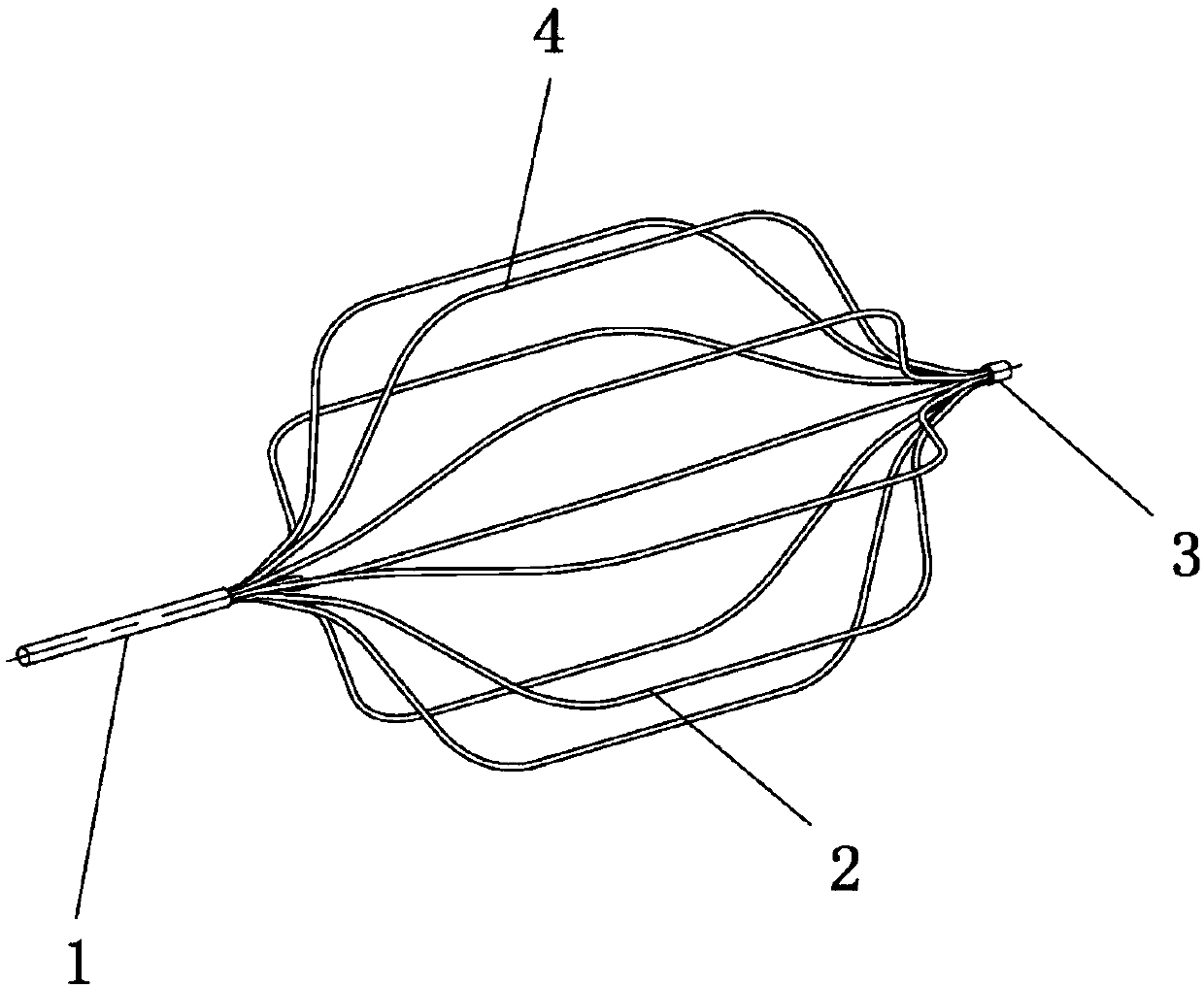 Postcava filter being capable of being placed for long term and provided with anti-proliferation and antithrombus medicine coating