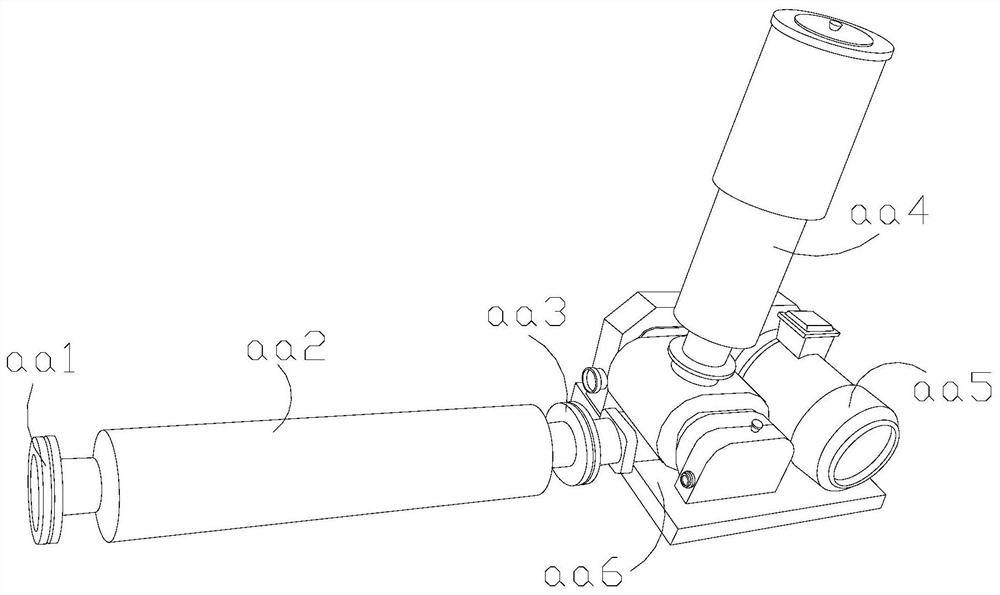 An aeration device outside the aeration hose of an aquaculture pond