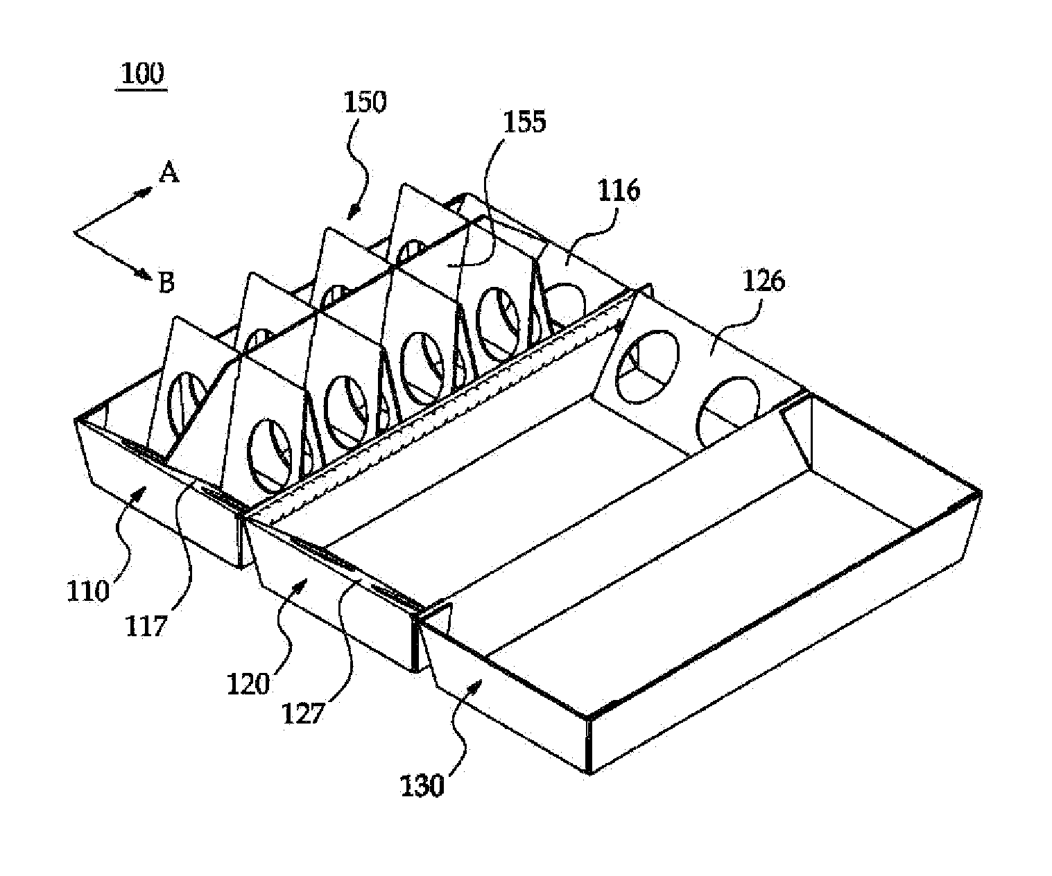 Stackable artcle-packaging container